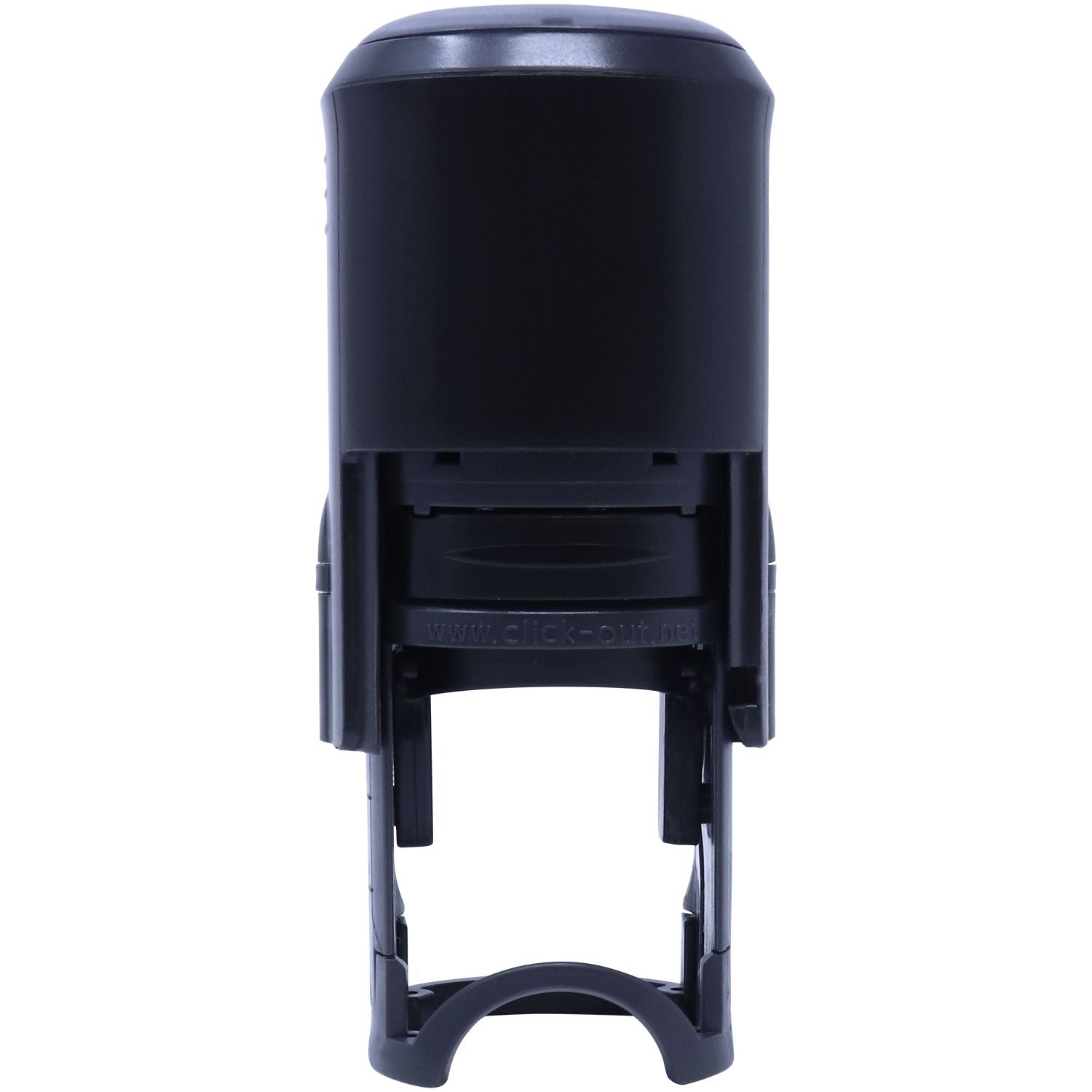 Self-Inking Round Bravo Stamp Back View