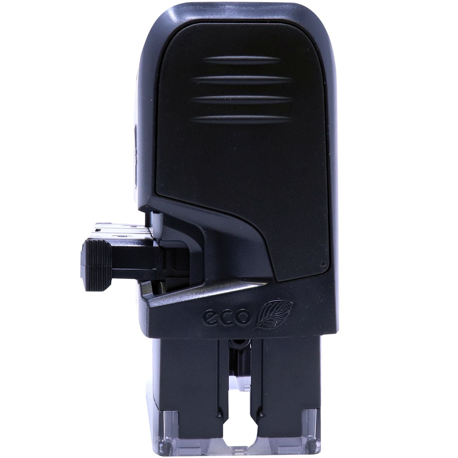 Side view of the Custom Self Inking Stamp Trodat 4913 Size 7/8 x 2-3/8 with the ink pad partially extended.