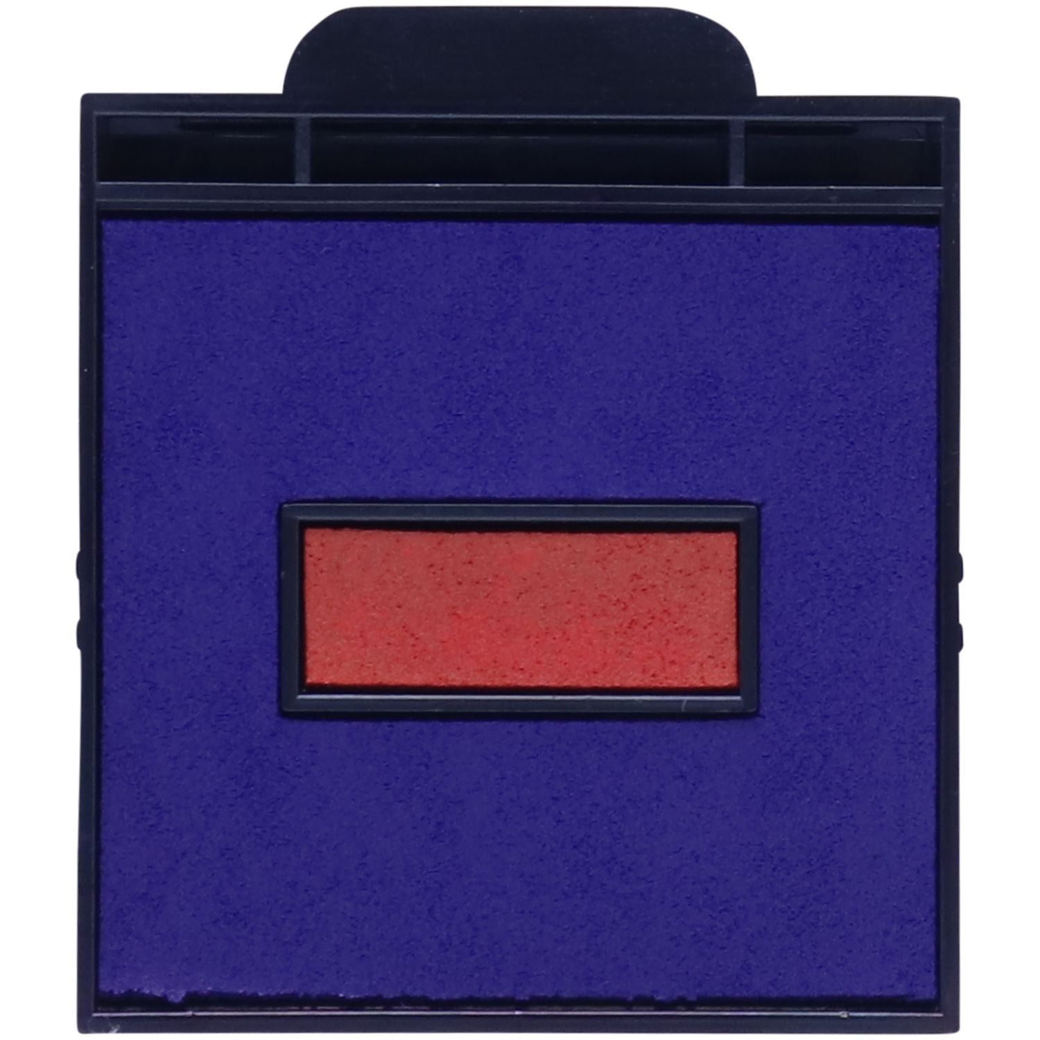 Two Color Replacement Ink Pad for HM-6005 and HM-6105 Stamps, featuring a blue outer pad with a red inner pad, displayed against a white background.