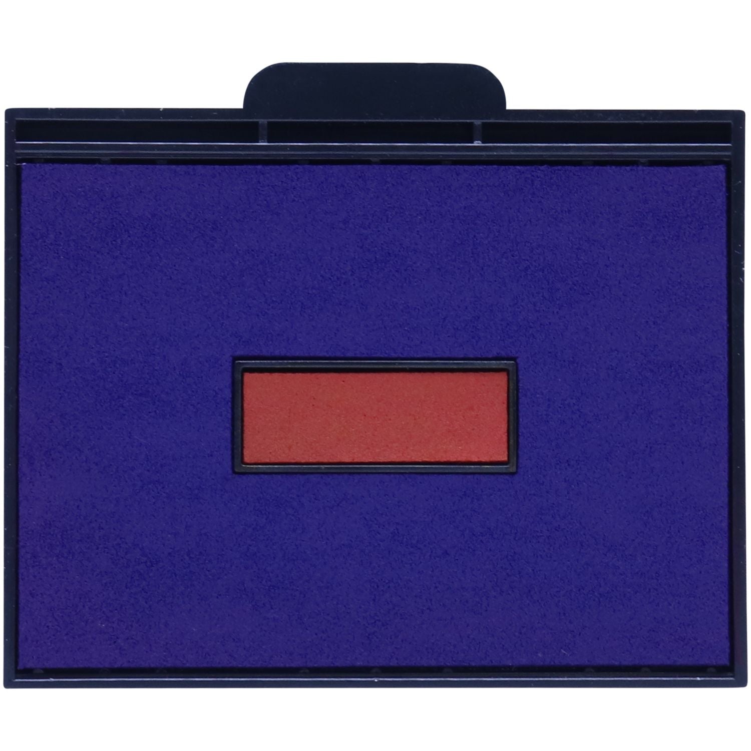 Two Color Replacement Ink Pad for HM-6108 Stamp, featuring a blue outer pad and a red inner pad, designed for efficient stamping.