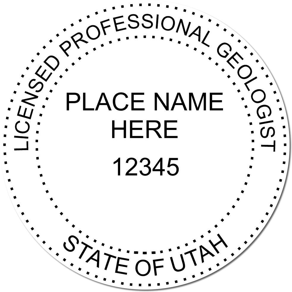 This paper is stamped with a sample imprint of the Digital Utah Geologist Stamp, Electronic Seal for Utah Geologist, signifying its quality and reliability.