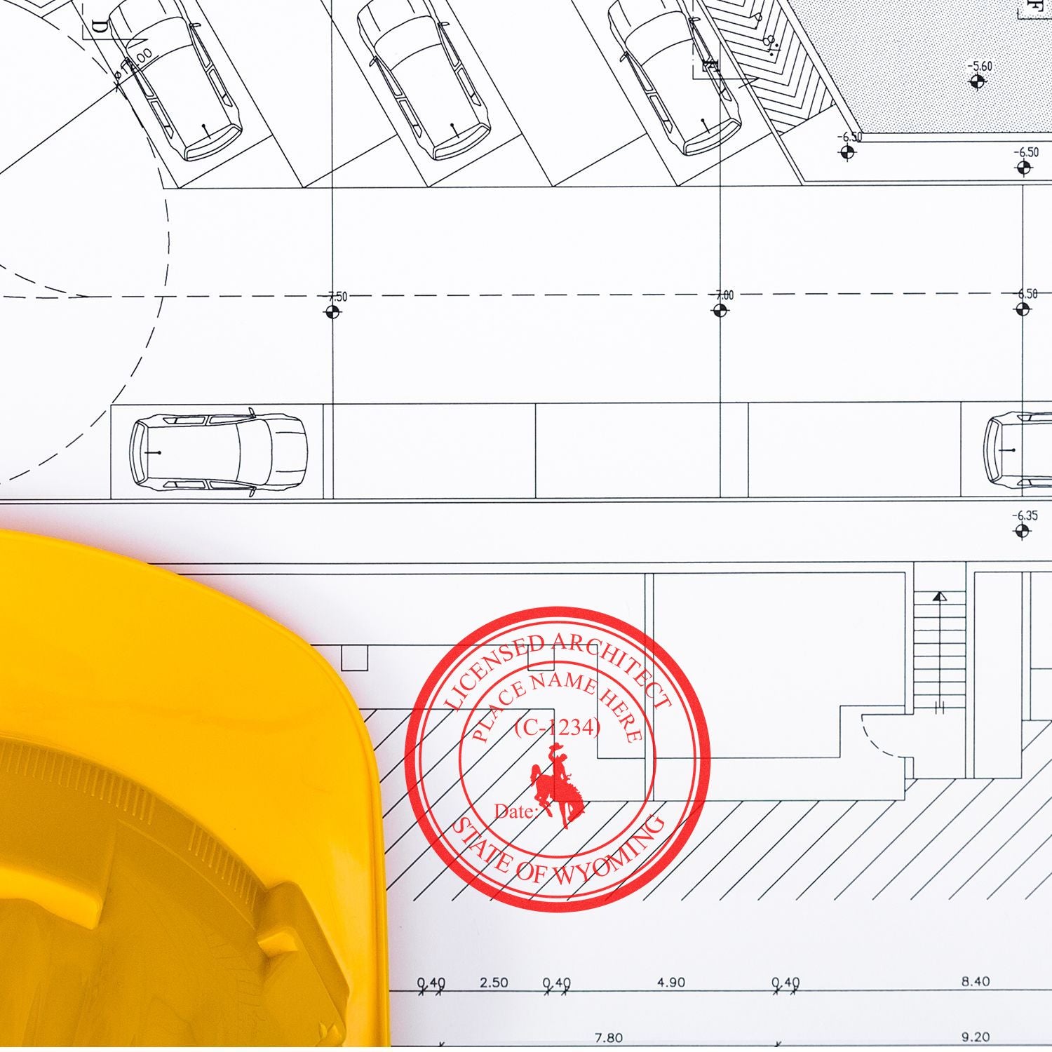 Digital Wyoming Architect Stamp, Electronic Seal for Wyoming Architect Mount Only