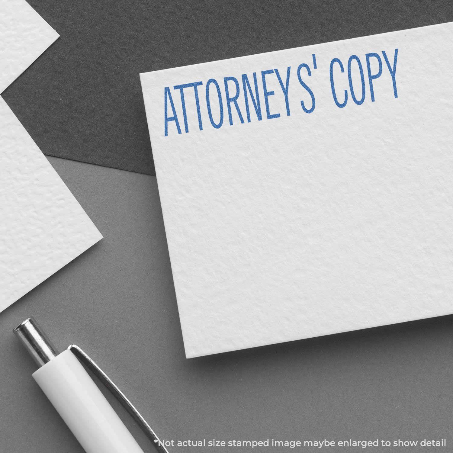 Attorney's Copy Xstamper Stamp In Use