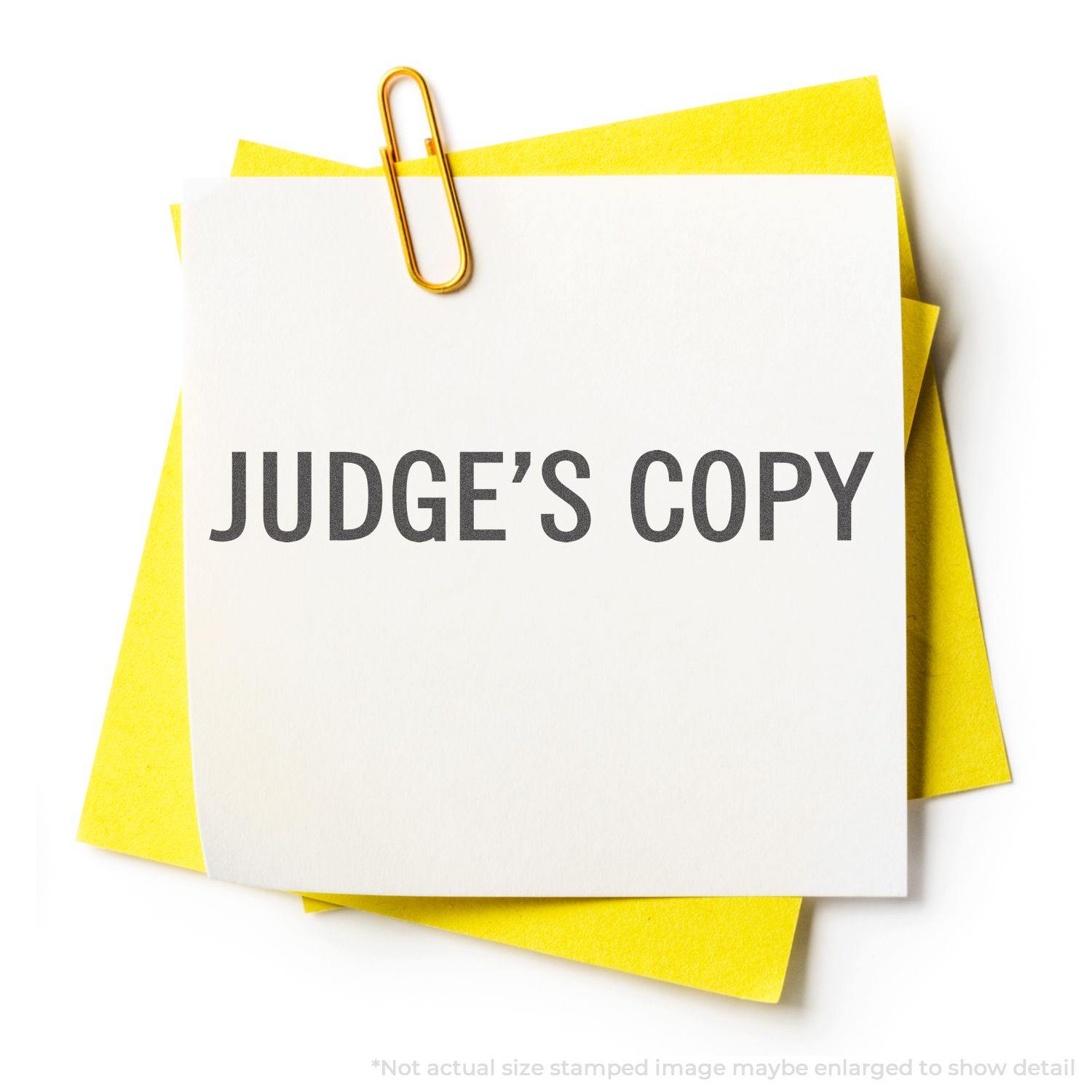 In Use Photo of Judge's Copy Xstamper Stamp